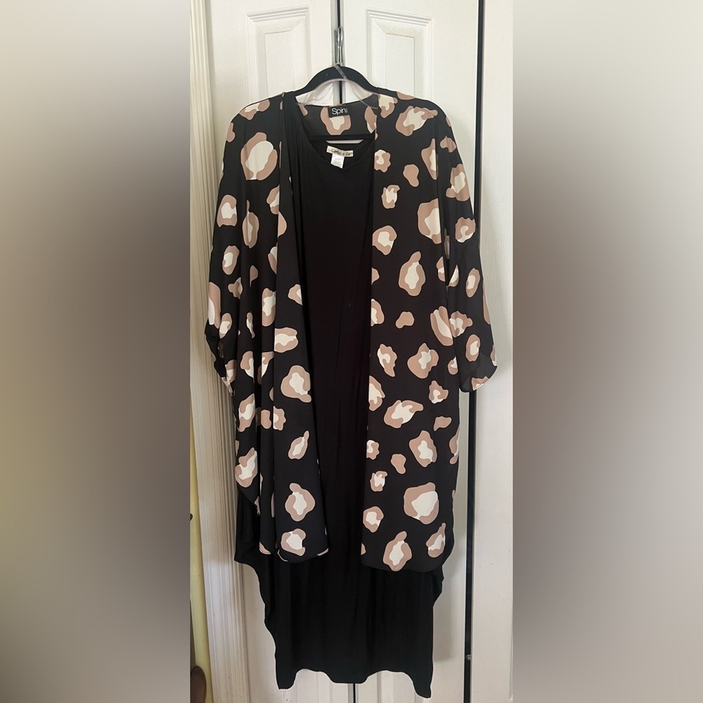 Black Dress with Kimono Large